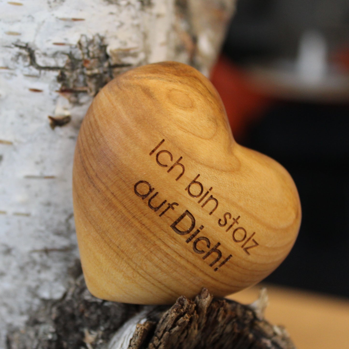 Thankgoods Holzherz Handschmeichler Ich bin stolz auf Dich!