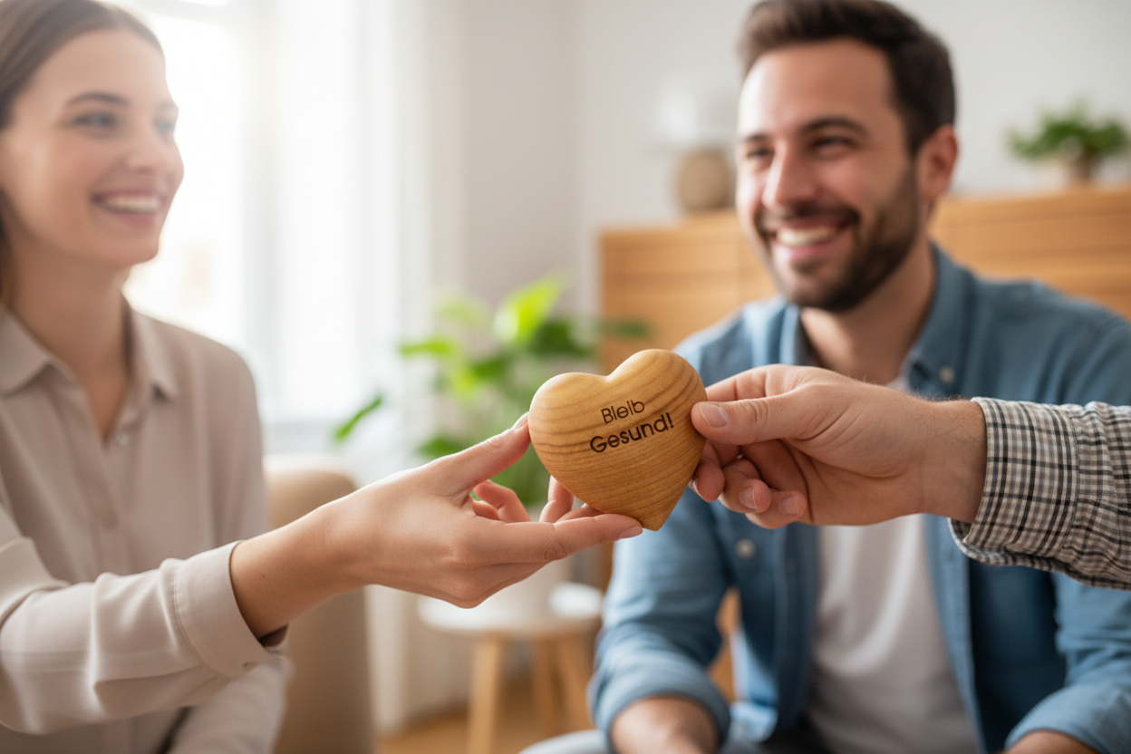 Thankgoods Holzherz Bleib Gesund Personen