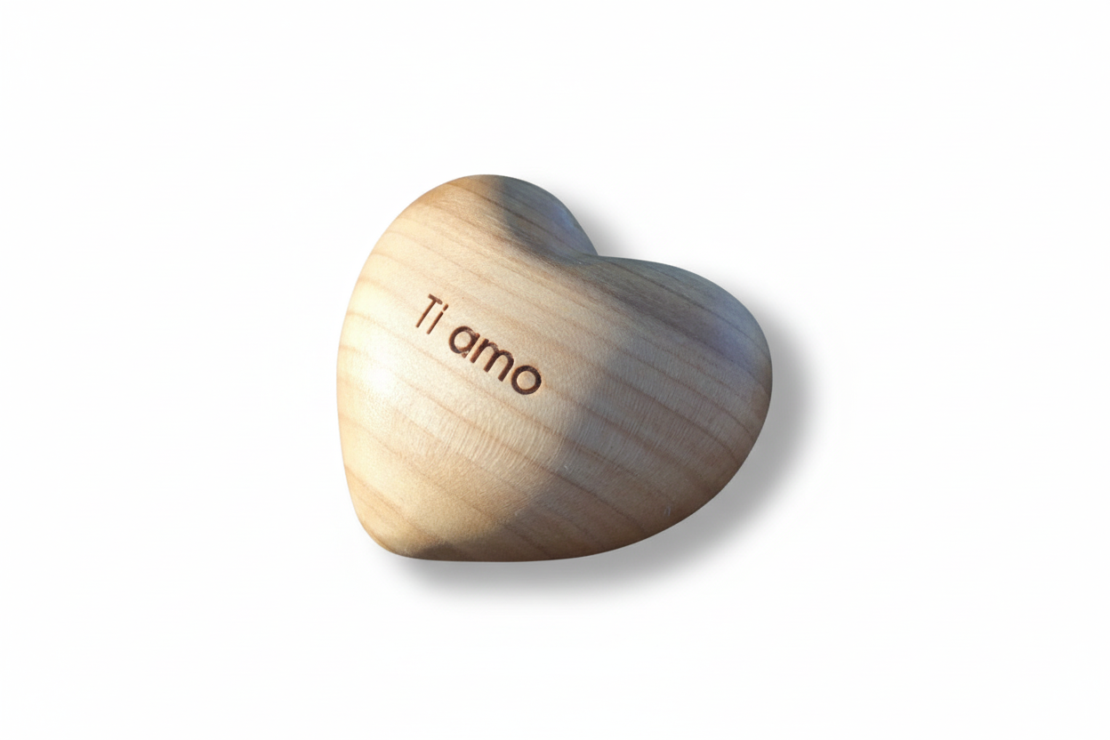 Thankgoods Holzherz Ti amo Produktbild