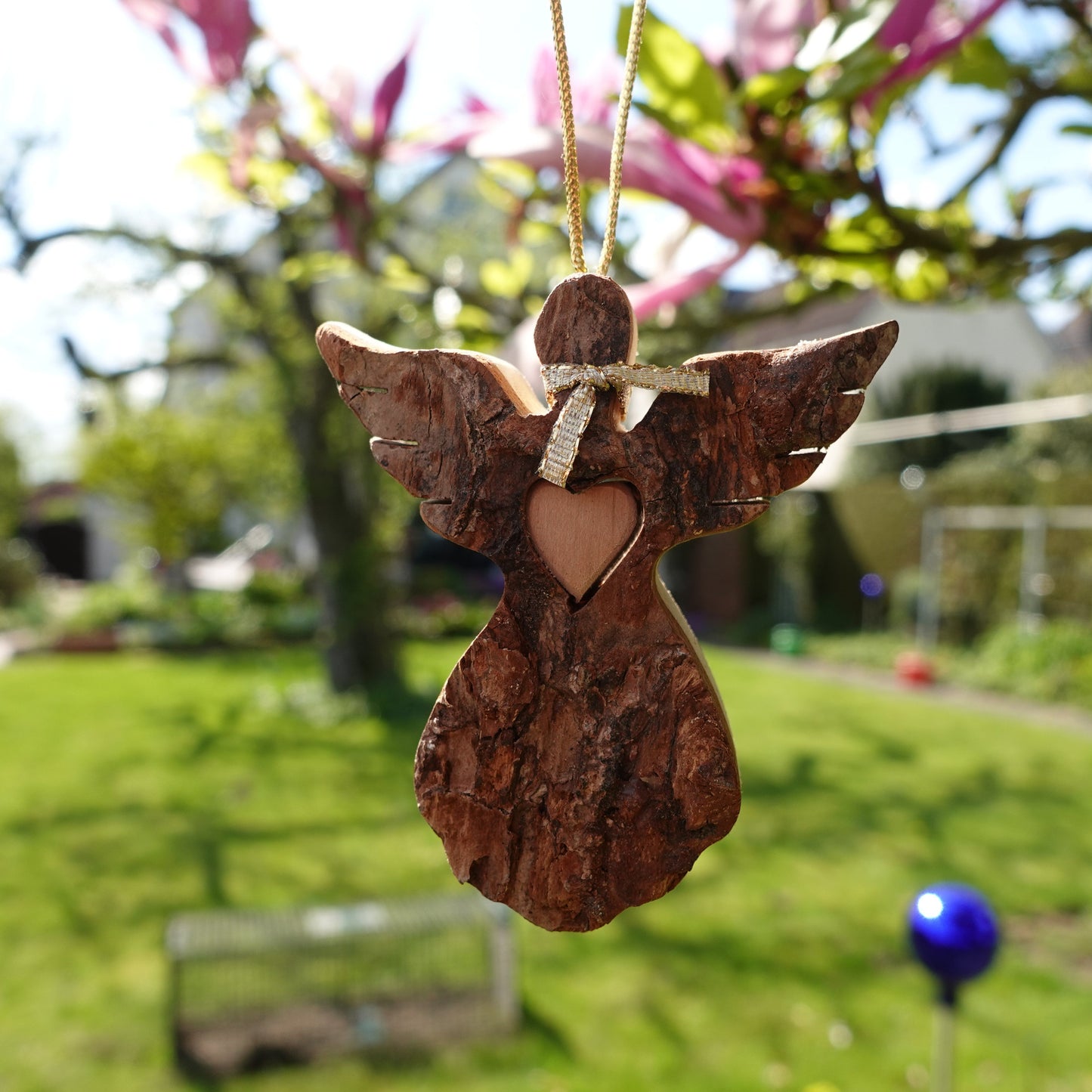 Thankgoods Rindenengel mit Herz als Anhänger - Thankgoods - Der herzliche Geschenkeshop!