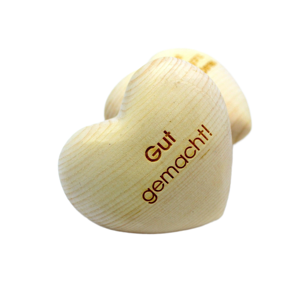 Thankgoods Zirbenholzherz Gut Gemacht! ohne Background