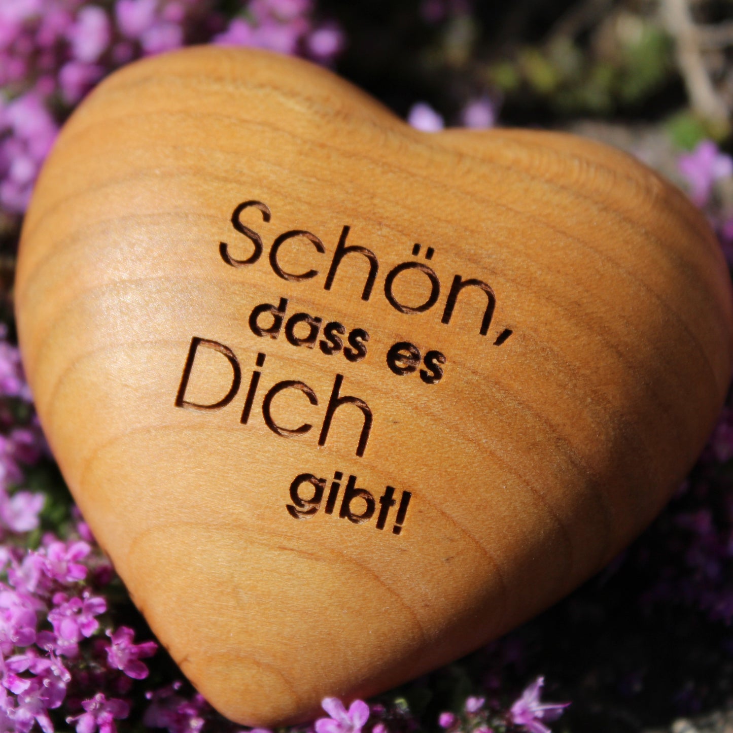 Thankgoods Holzherz Schön, das es Dich gibt! - Thankgoods - Der herzliche Geschenkeshop!