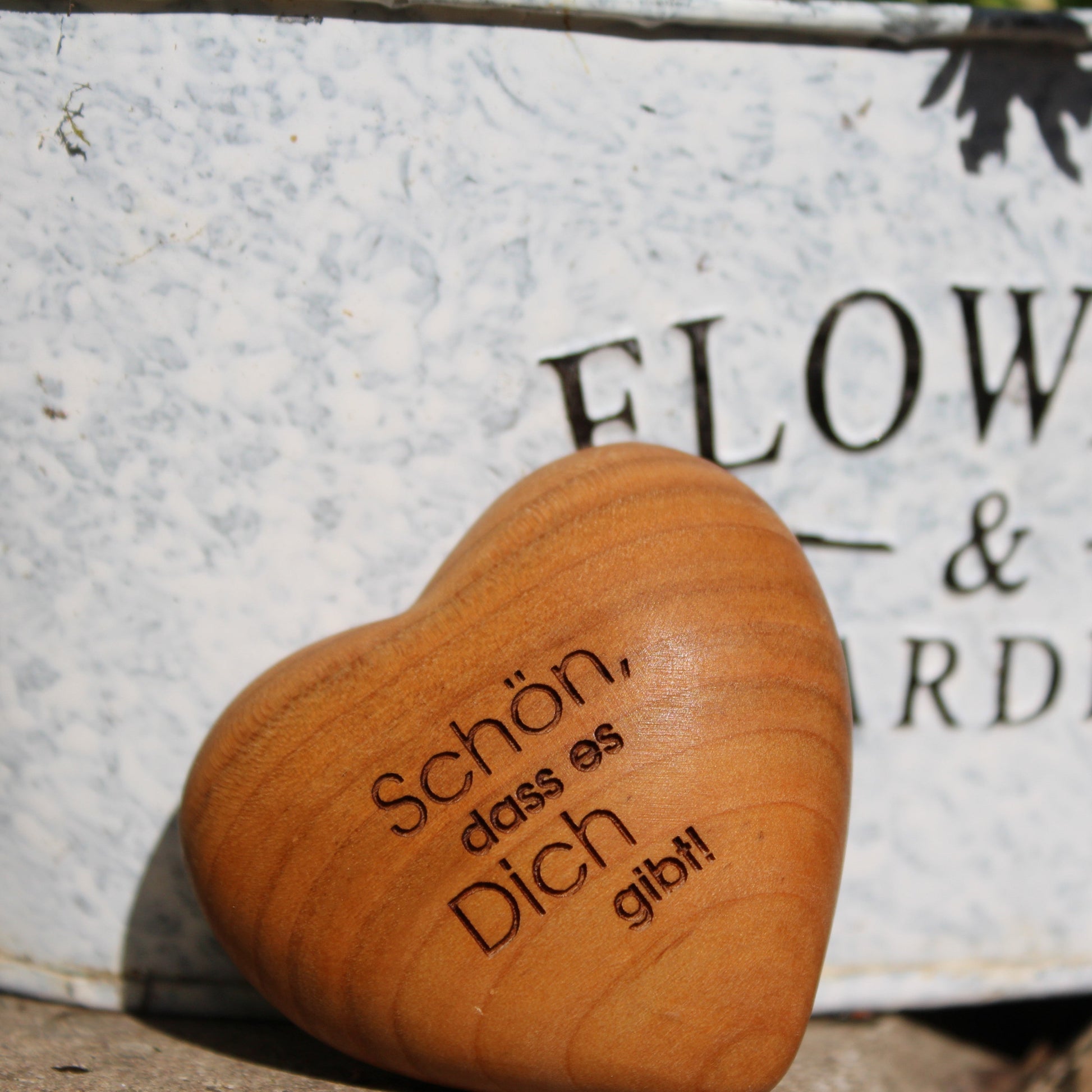 Thankgoods Handschmeichler Holzherz SChön das es dich gibt