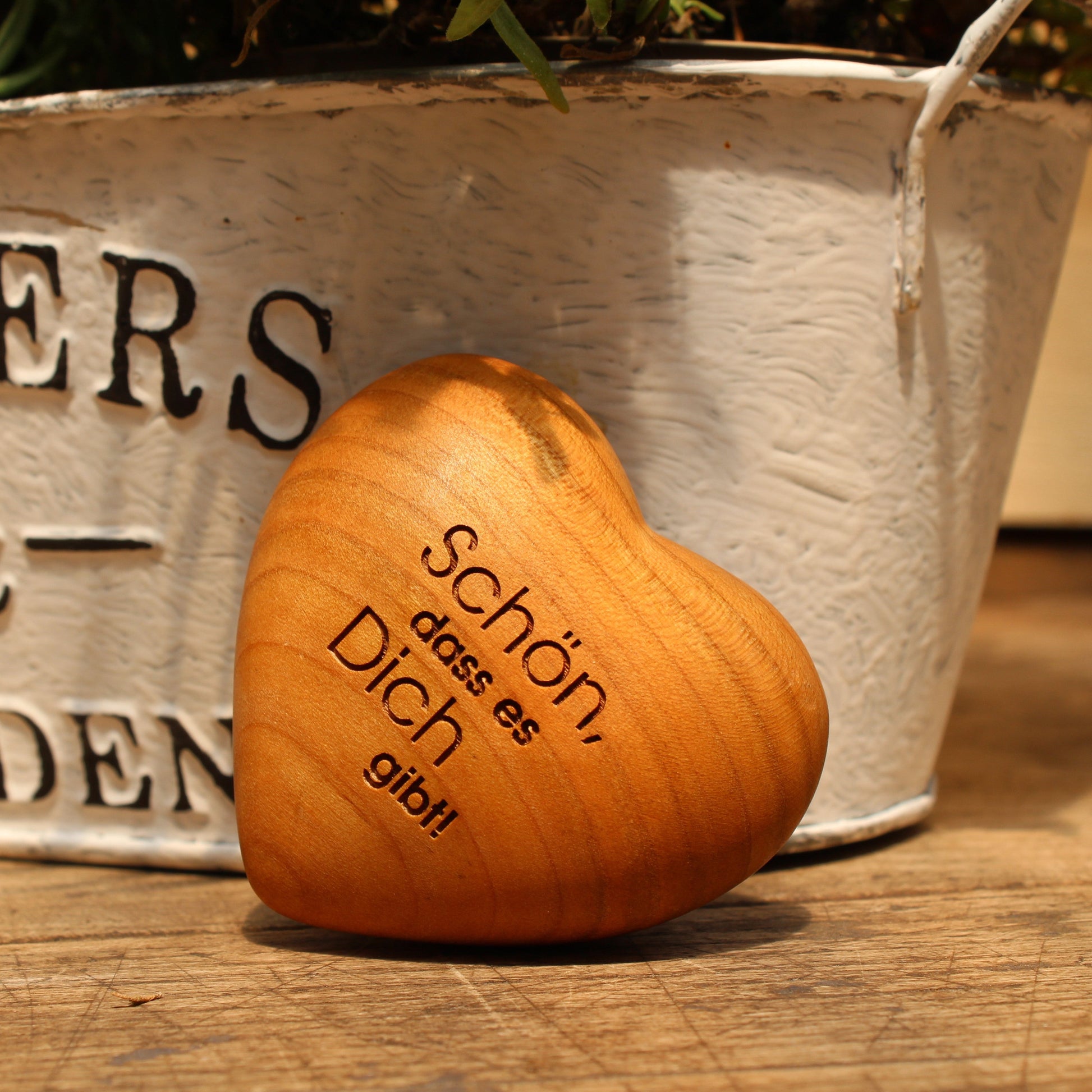 Thankgoods Handschmeichler Holzherz Schön das es dich gibt