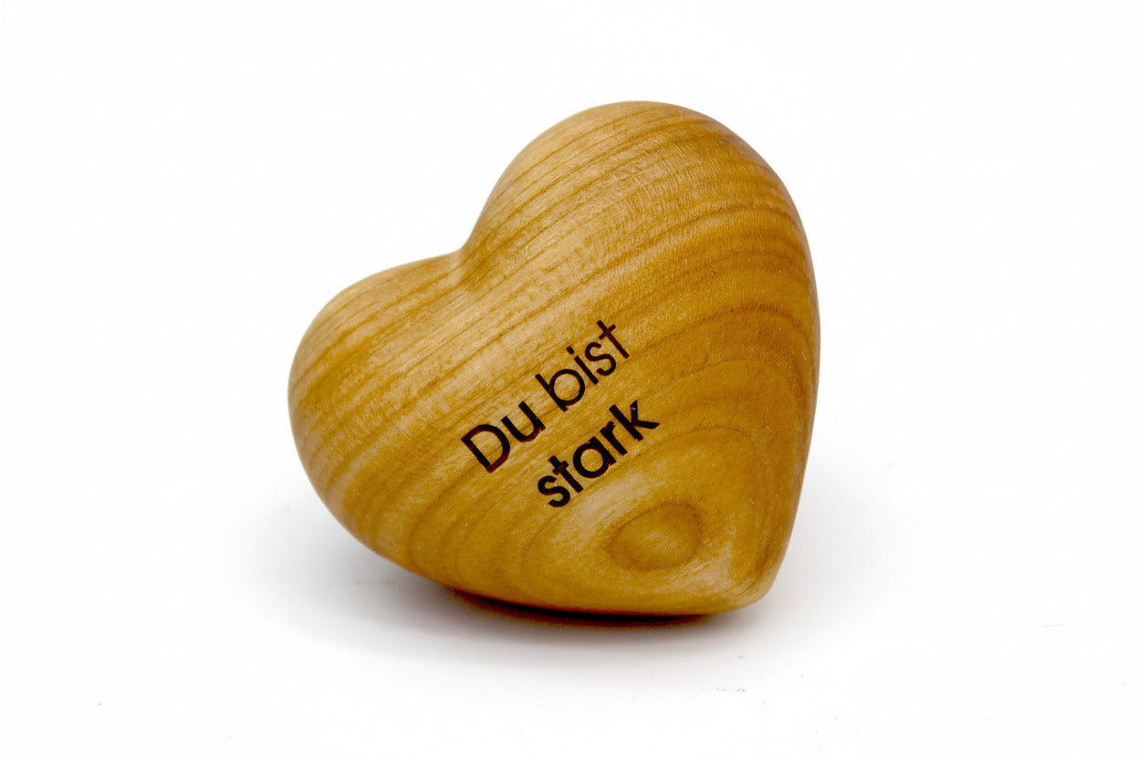 Thankgoods Holzherz Du bist stark